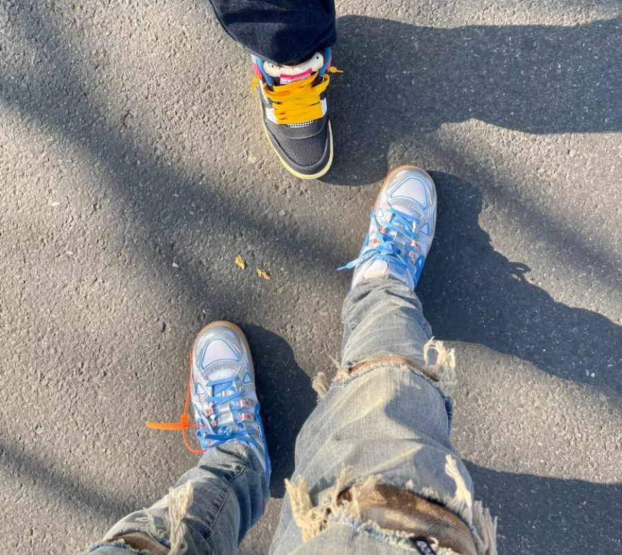 Giày Off-White x Nike Air Rubber Dunk 'University Blue' CU6015-100 - Ảnh 4