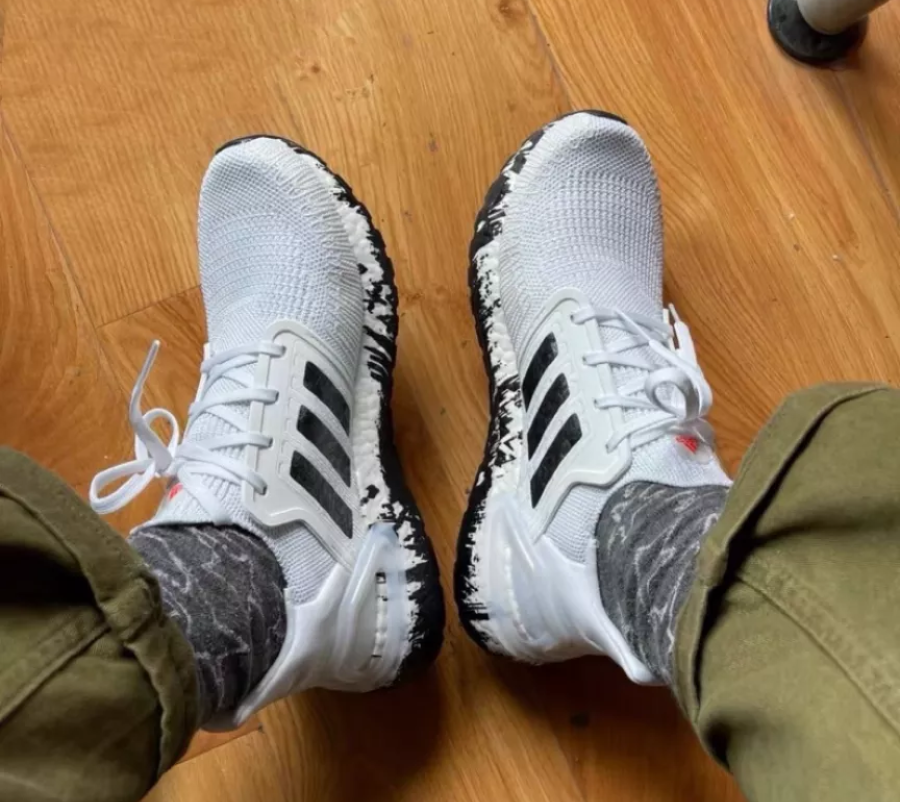 Giày Adidas Wmns UltraBoost 20 'Paint Splatter White Black' EG1370 - Ảnh 3