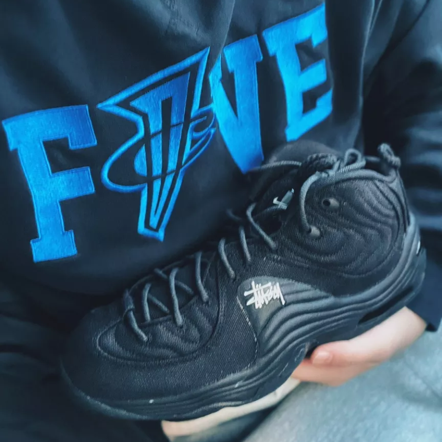 Giay Nike Air Penny 2 Stussy 'Black' DQ5674-001