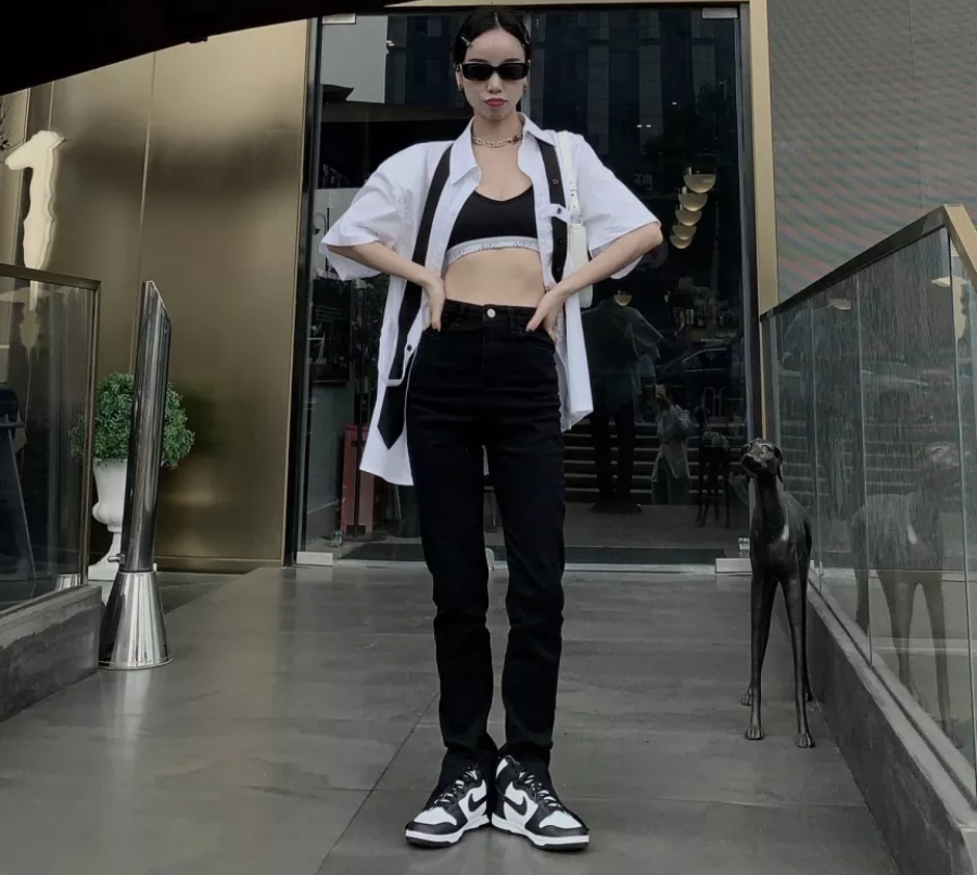 Giày Nike Dunk High 'Panda' GS DB2179-103 - Ảnh 2