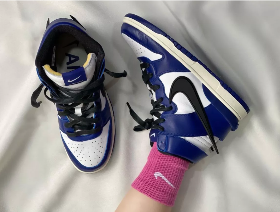 Giày Nike AMBUSH x Dunk High 'Deep Royal' CU7544-400 - Ảnh 2