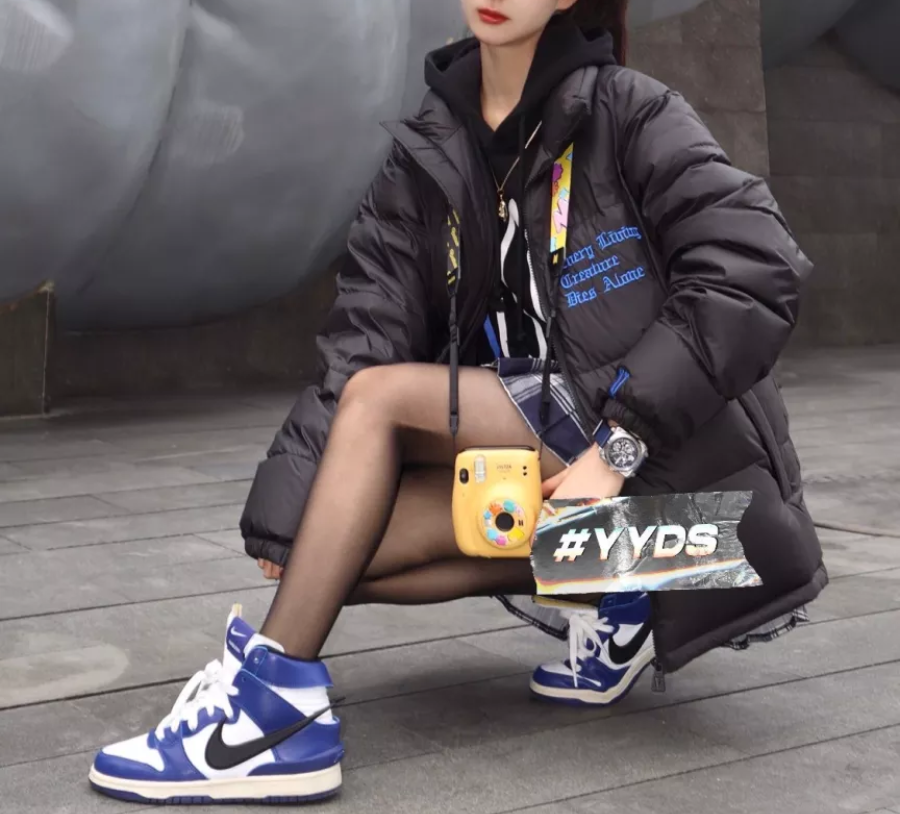 Giày Nike AMBUSH x Dunk High 'Deep Royal' CU7544-400 - Ảnh 3