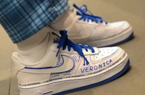 Alternative view of Giày Nike Air Force 1 Low 'Sketch Royal' CW7581-100