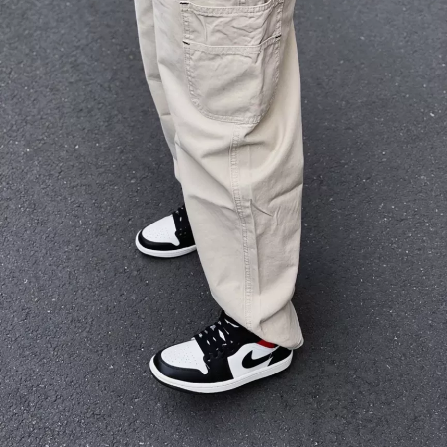 Giày Nike Air Jordan 1 Mid 'Black Sail Gym Red' BQ6472-061 - Ảnh 5