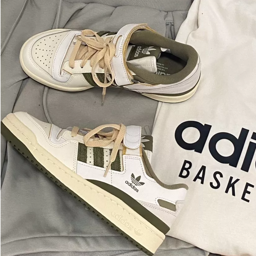 Giày Adidas Originals Forum 84 'Cream Olive' ID4762 - Ảnh 6