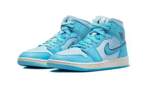 Alternative view of Giày Nike Air Jordan 1 Mid 'Ice Blue' DC1302-400