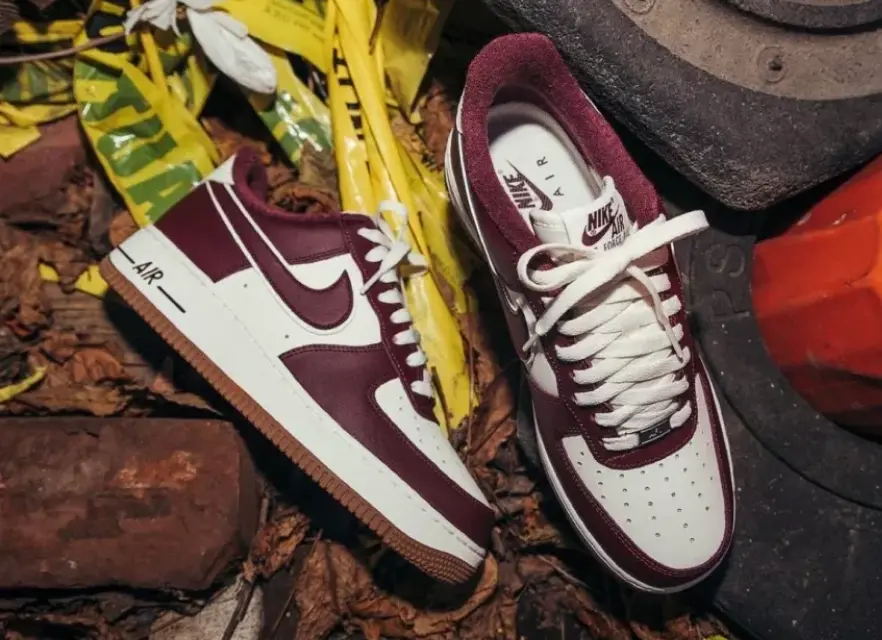 Alternative view of Giày Nike Air Force 1 Low 'College Pack Night Maroon' DQ7659-102