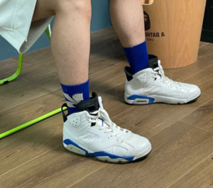 Giay Nike Air Jordan 6 Retro BG 'Sport Blue' 384665-107