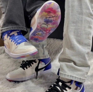 Giay Nike Air Jordan 1 Mid 'Valentine's Day Flowers' FD4330-101