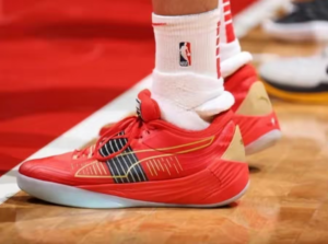 Giay Puma Fusion Nitro 'High Risk Red Team Gold' 195587-04