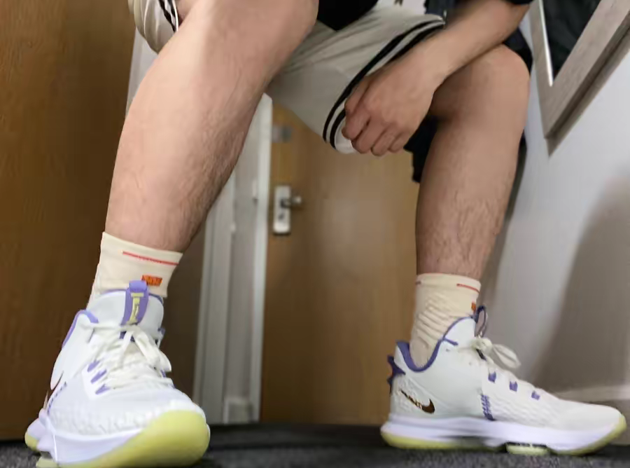 Giay Nike LeBron Witness 5 'Summit White Metallic Bronze' CQ9380-102