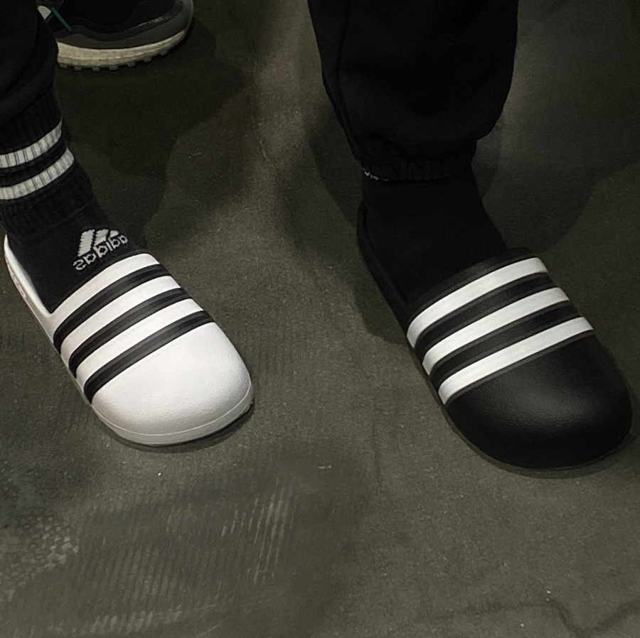 Dep Adidas adiFOM Adilette Slide 'Black White' HQ7218