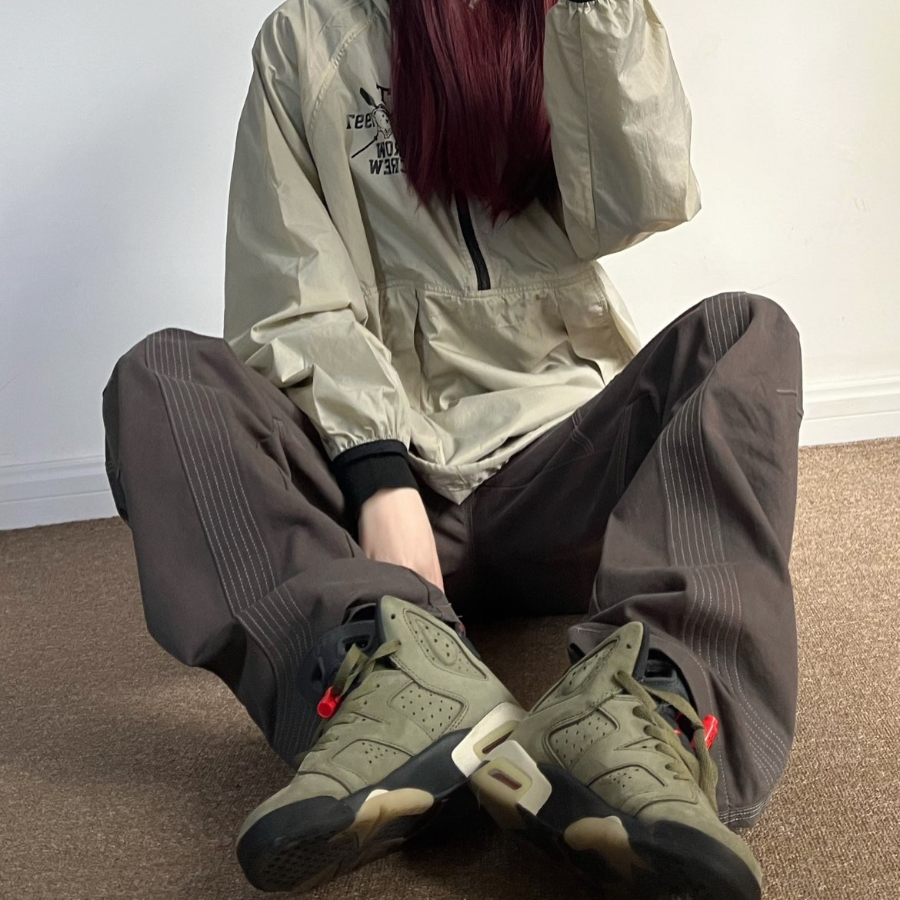 Giay Nike Air Jordan 6 Retro GS x Travis Scott 'Olive' CN1085-200