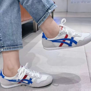 Giay Onitsuka Tiger Serrano 'White Blue Red' TH109L-0142