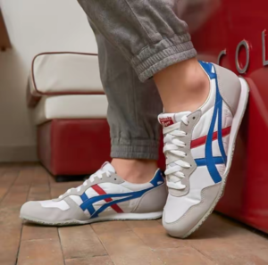 Giay Onitsuka Tiger Serrano 'White Blue Red' TH109L-0142