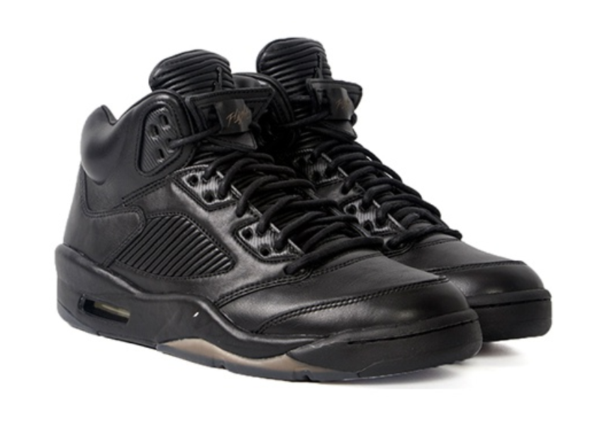 Giay Nike Air Jordan 5 Retro Premium 'Triple Black' 881432-010