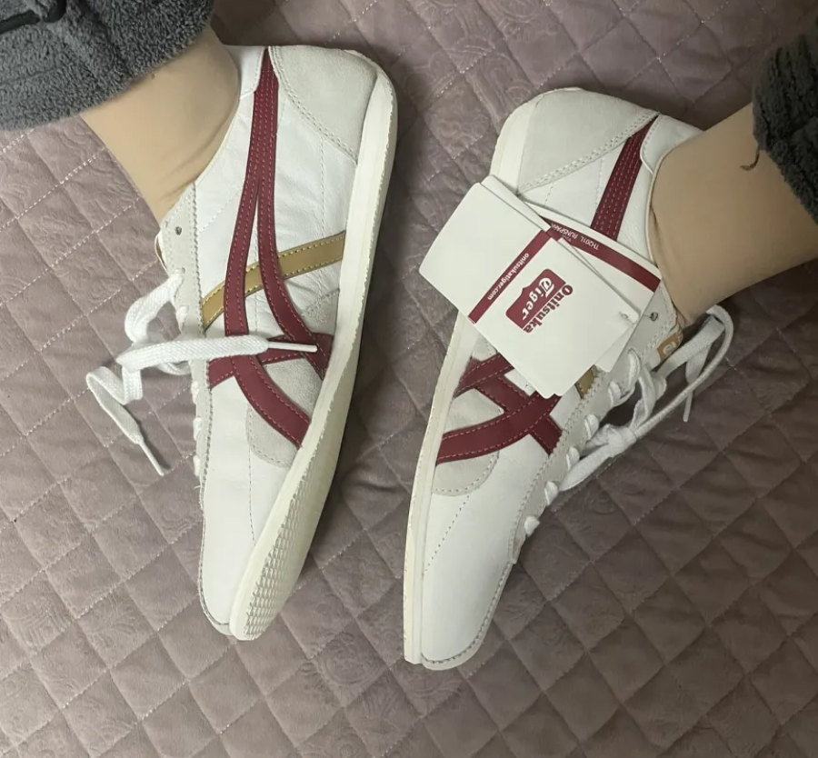 Giay Onitsuka Tiger Runspark 'White Red' TH201L-0123