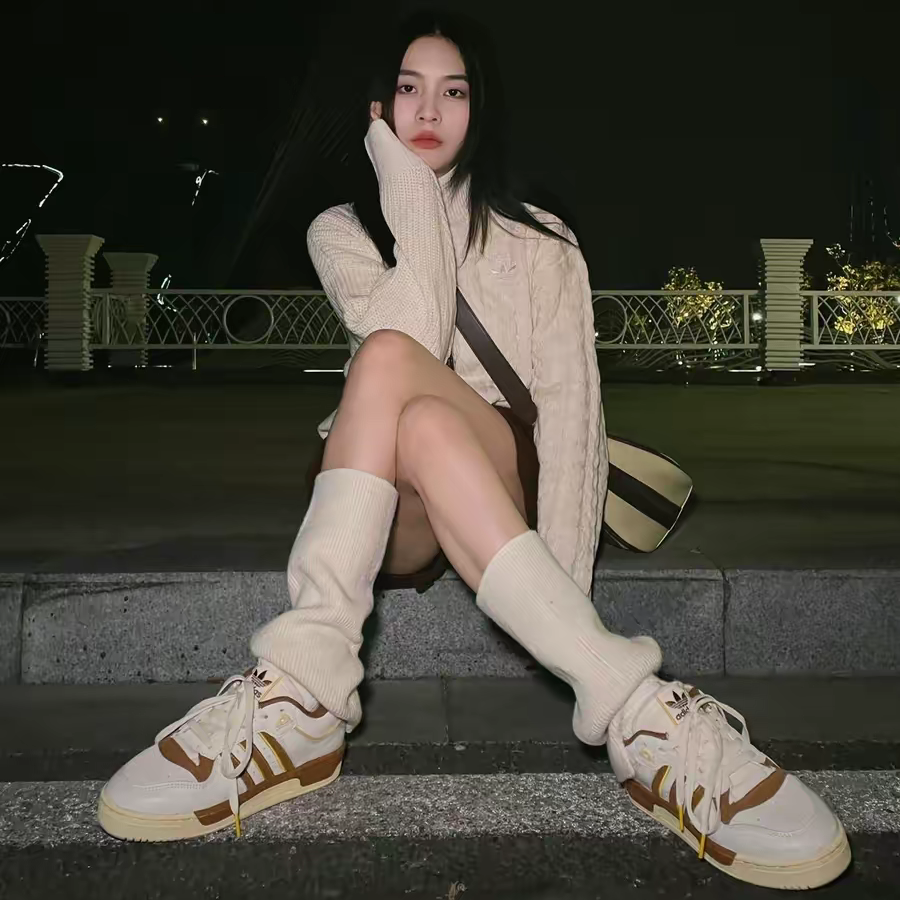 Giay Adidas Rivalry Low 86 'Chalk Wild Brown' FZ6317