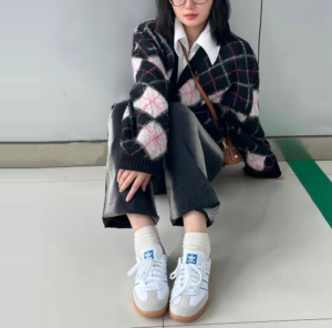 Giay Adidas Samba 'White Lucid Blue' IG2339