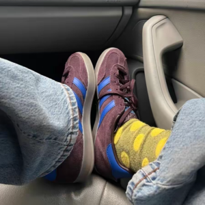 Giay Adidas Gazelle Indoor 'Maroon Lucid Blue' IG9980