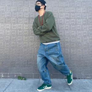 Giay Adidas COOK x Campus 80 'Paint Splatter Dark Green' GY7005