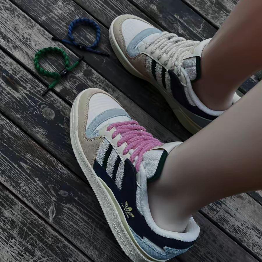 Giay Adidas Forum 84 Low 'Beige Navy Green' GW4332