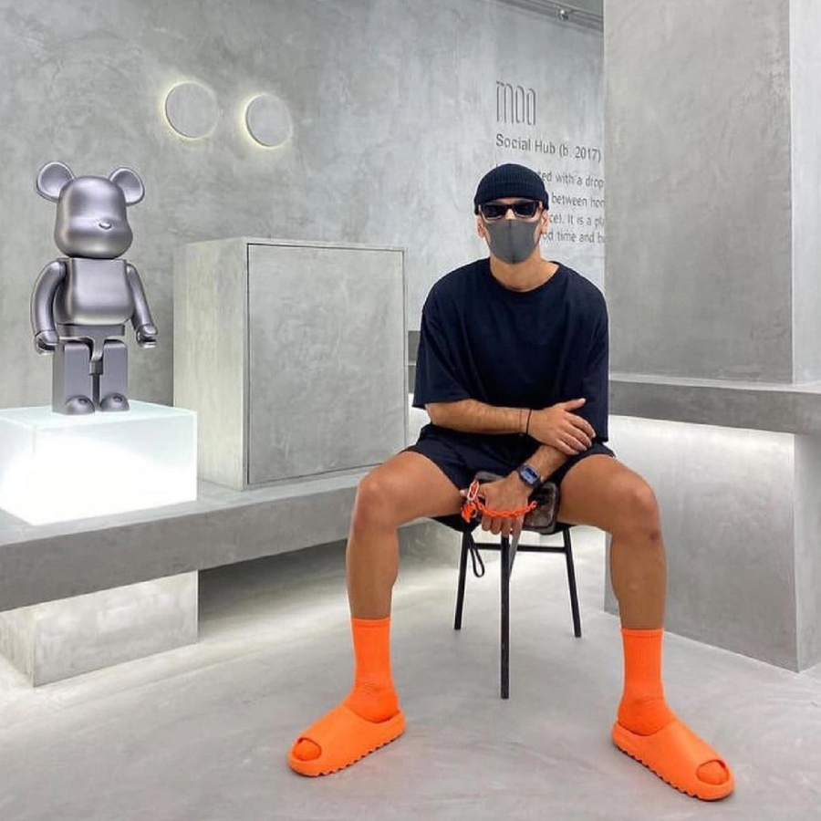 Dép Adidas Yeezy Slides 'Enflame Orange' GZ0953 - Ảnh 2