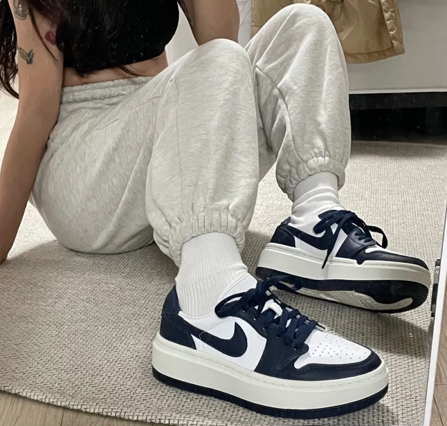 Giày Nike Air Jordan 1 Low Elevate 'Navy White' DH7004-141 - Ảnh 8