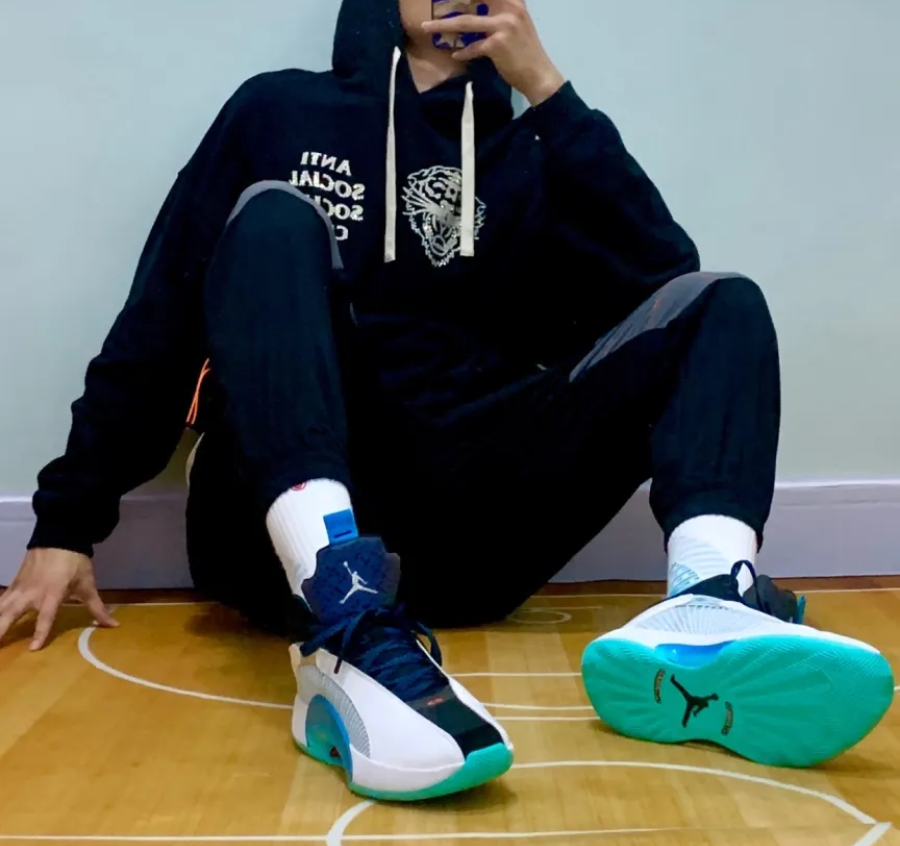 Giày Nike Guo Ailun x Air Jordan 35 GC PF 'Morpho' CZ8153-100 - Ảnh 4