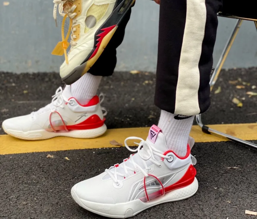 Giay Lining Blitz 8 Premium 'White Red' ABAR071-1