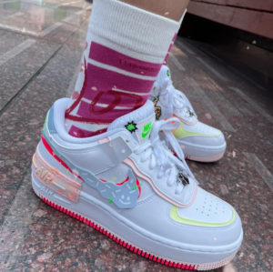 Giay Nike Air Force 1 Low Shadow 'White Pink Orange' DV1364-111