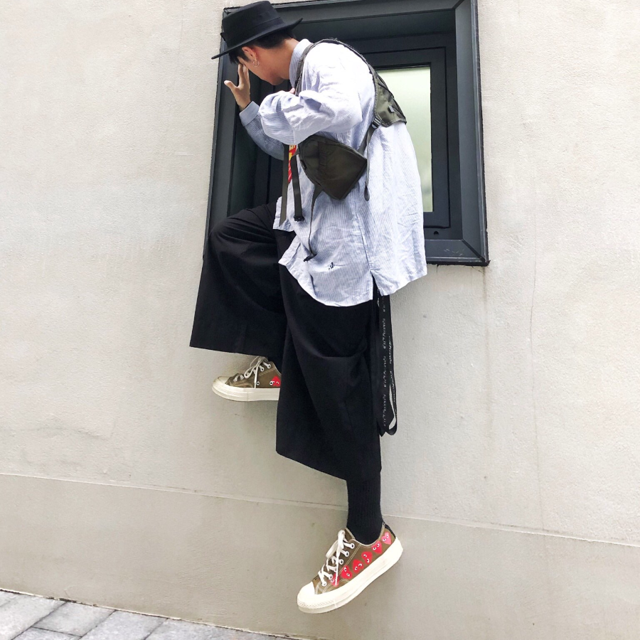 Giày Converse x Play Comme des Garcons Chuck 70 Ox Multi Heart Green 162976C - Ảnh 2