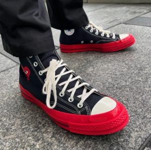 Giay Converse Play Chuck 70 x Comme des Garcons 'Black Red' A01793C