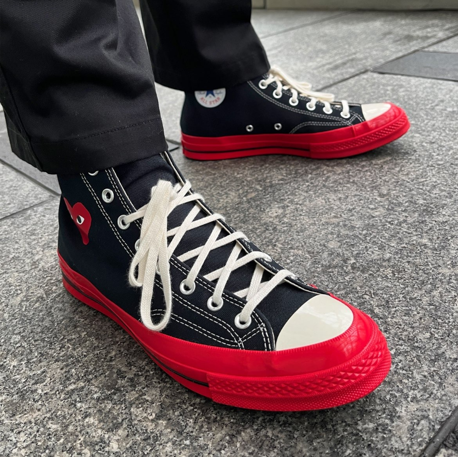Giay Converse Play Chuck 70 x Comme des Garcons 'Black Red' A01793C