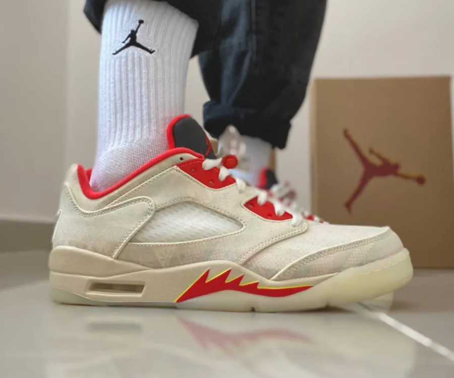 Giày Nike Air Jordan 5 Low 'Chinese New Year' 2021 DD2240-100 - Ảnh 5