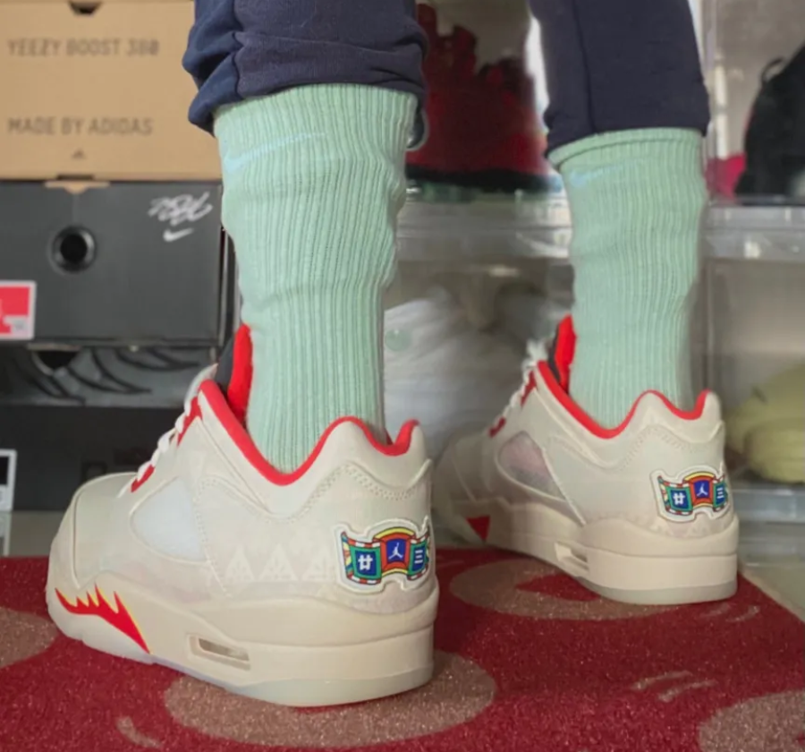 Giày Nike Air Jordan 5 Low 'Chinese New Year' 2021 DD2240-100 - Ảnh 4