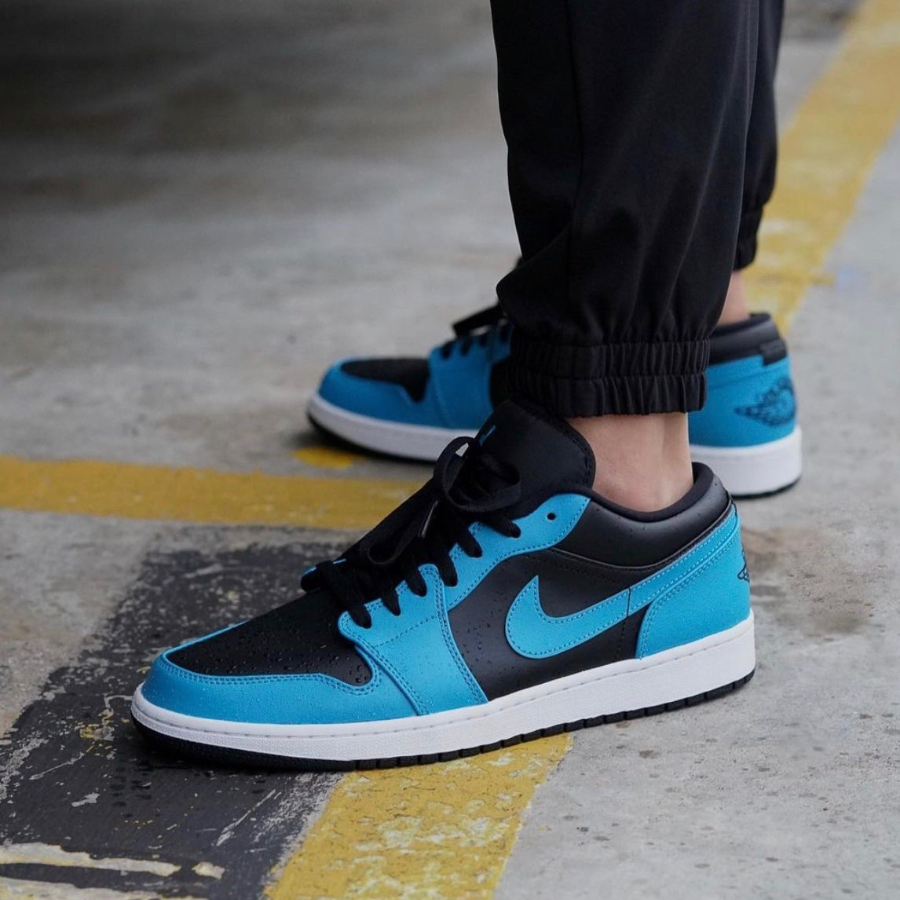 Giày Nike Air Jordan 1 Low 'Laser Blue' 553558-410 - Ảnh 2