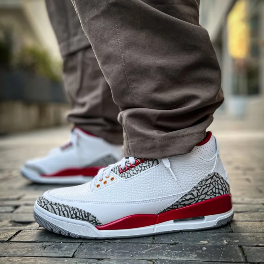 Giày Nike Air Jordan 3 Retro Cardinal Red CT8532-126 - Ảnh 3