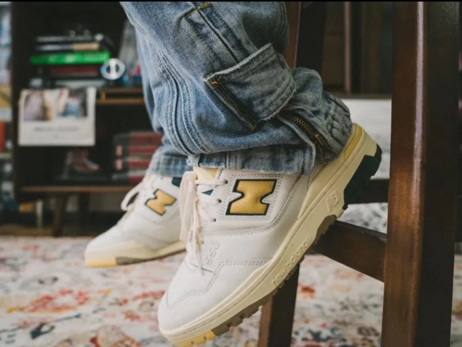 Giày New Balance Aimé Leon Dore x 550 'Green Yellow' BB550A2 - Ảnh 5