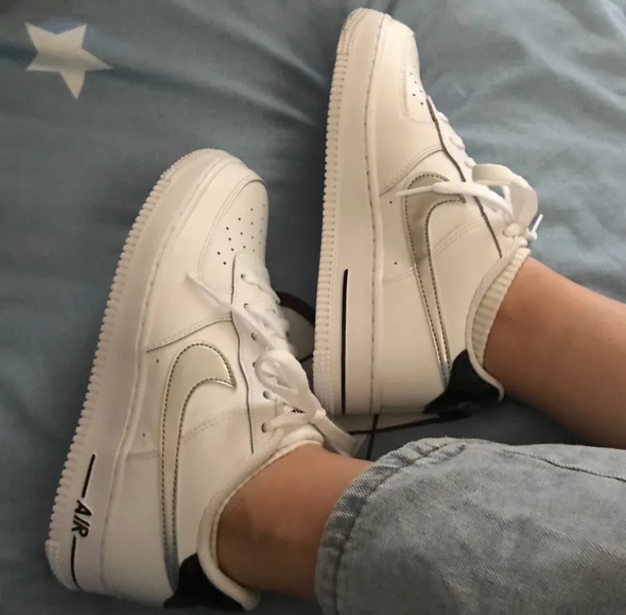 Giày Nike Air Force 1 Low 'White Black Metallic Silver' CZ4206-100 - Ảnh 2