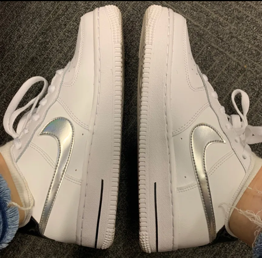 Giày Nike Air Force 1 Low 'White Black Metallic Silver' CZ4206-100 - Ảnh 4