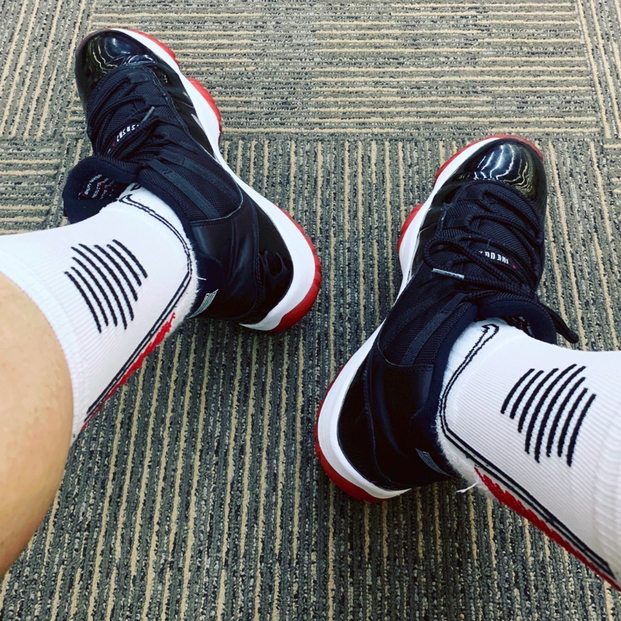 Giày Nike Air Jordan 11 Retro 'Bred' 2012 378037-010 - Ảnh 5