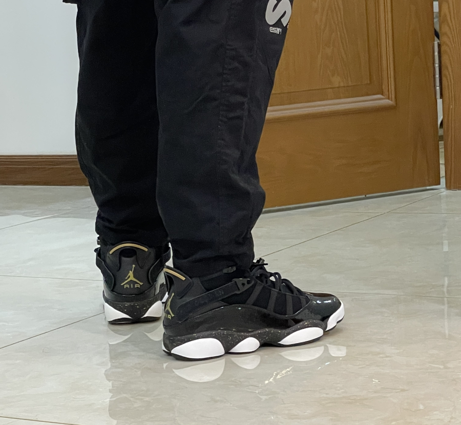 Giày Nike Jordan 6 Rings GS 'Black Metallic Gold' 323419-007 - Ảnh 3