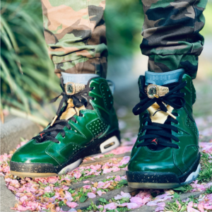 Alternative view of Giày Nike Jordan 6 Retro 'Champain Bottle' 384664-350