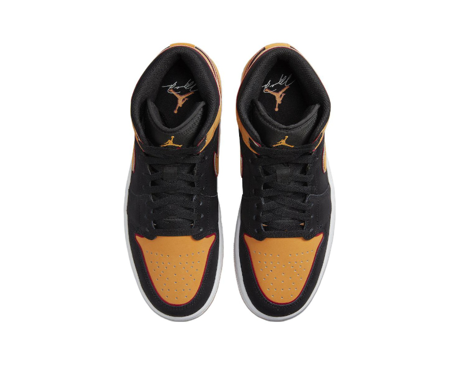 Giay Nike Air Jordan 1 Mid 'Fat Tongue Black Orange' FJ4923-008