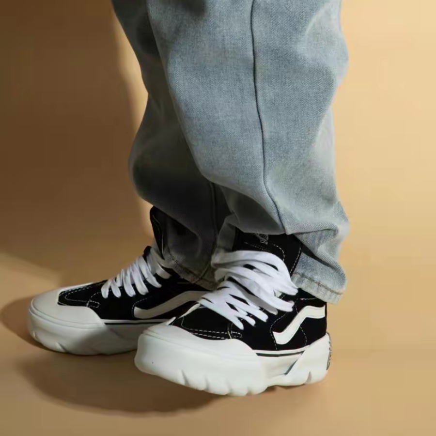 Giay Vans Sk8-Hi Tapered Modular x Sandy Liang 'Black' VN0A7Q5TB7C