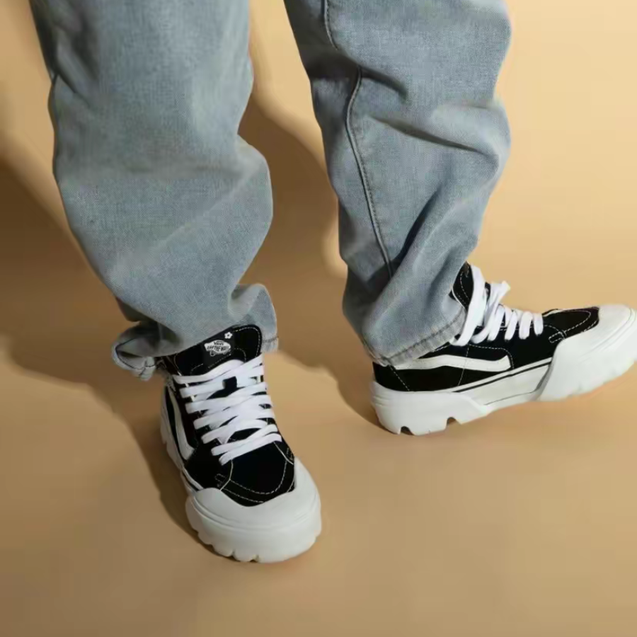 Giay Vans Sk8-Hi Tapered Modular x Sandy Liang 'Black' VN0A7Q5TB7C