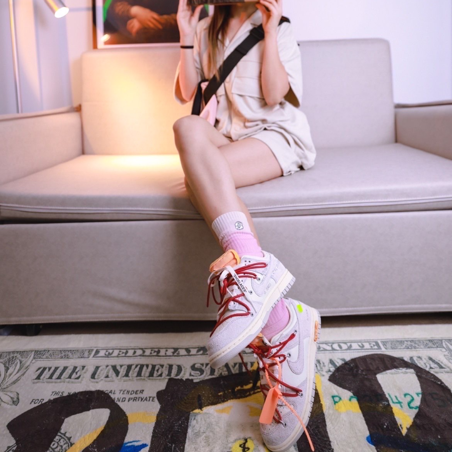 Giày Nike Off-White x Dunk Low 'Lot 35 Of 50' DJ0950-114 - Ảnh 2