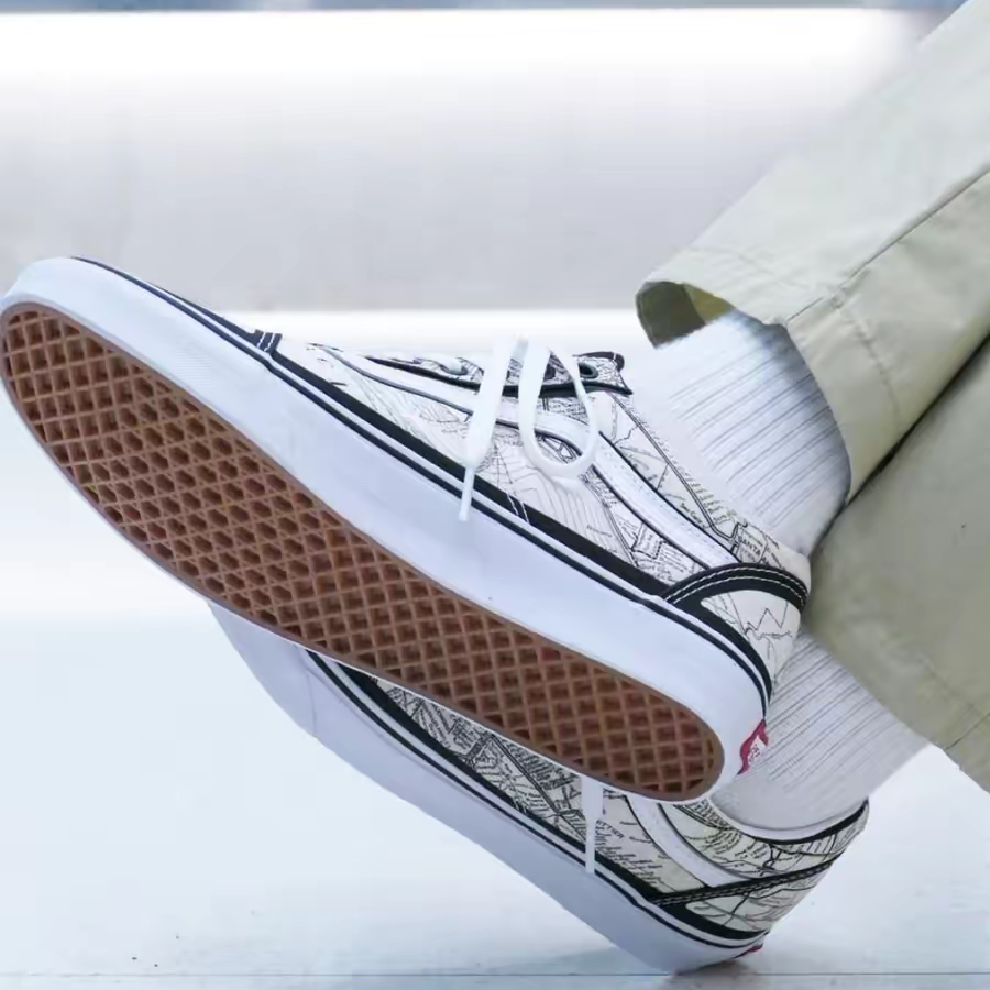 Giay Vans Old Skool x MOCA 'Frances Stark Maps' VN0A5KRF94H