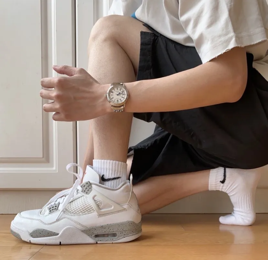 Giày Nike Air Jordan 4 Retro 'White Oreo' CT8527-100 - Ảnh 9